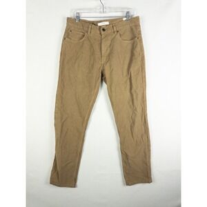 Billy Reid MSL-ALA Slim Cut Pants Mens 33 Tan Khaki 5 Pocket Stretch Cotton